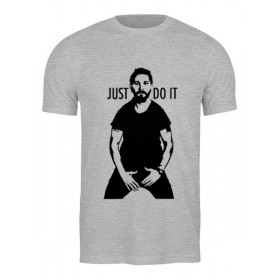 Мужская футболка с принтом Just do it в Курске,  |  | Тематика изображения на принте: 
