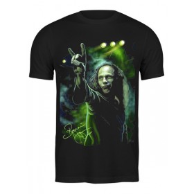 Мужская футболка с принтом Ronnie James Dio в Курске,  |  | Тематика изображения на принте: 
