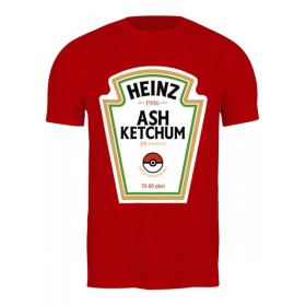 Мужская футболка с принтом Heinz ash Ketchum в Курске,  |  | 