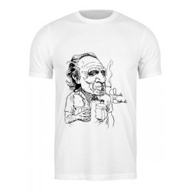 Мужская футболка с принтом Чарльз Буковски(Charles Bukowski) в Курске,  |  | 