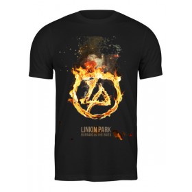 Мужская футболка с принтом Linkin Park - Burning in the skies в Курске,  |  | 