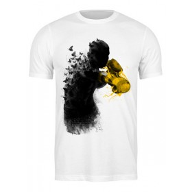 Мужская футболка с принтом Порхай как бабочка, жаль как пчела в Курске,  |  | Тематика изображения на принте: 