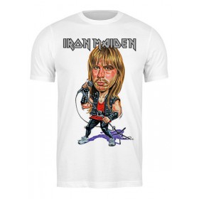 Мужская футболка с принтом Iron Maiden Band в Курске,  |  | Тематика изображения на принте: 