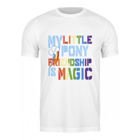 Мужская футболка с принтом My Little Pony Colored в Курске,  |  | Тематика изображения на принте: 
