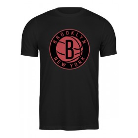 Мужская футболка с принтом Brooklyn Nets в Курске,  |  | Тематика изображения на принте: 