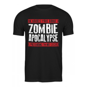 Мужская футболка с принтом Zombie Apocalypse в Курске,  |  | Тематика изображения на принте: 