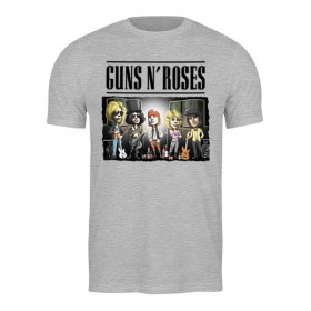 Мужская футболка с принтом Guns N Roses в Курске,  |  | Тематика изображения на принте: 