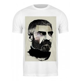Мужская футболка с принтом Довлатов в Курске,  |  | Тематика изображения на принте: 