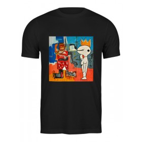 Мужская футболка с принтом Basquiat / Баския в Курске,  |  | Тематика изображения на принте: 