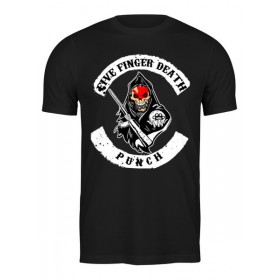 Мужская футболка с принтом Five Finger Death Punch в Курске,  |  | Тематика изображения на принте: 