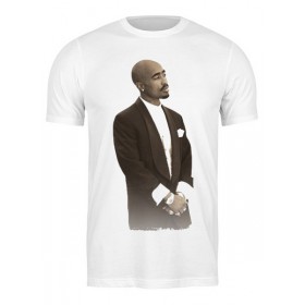 Мужская футболка с принтом 2Pac Shakur в Курске,  |  | 