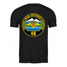 Мужская футболка с принтом 46 ОБрОН ВВ МВД в Курске,  |  | Тематика изображения на принте: 