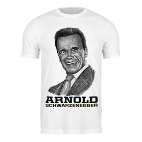 Мужская футболка с принтом Arnold Schwarzenegger в Курске,  |  | Тематика изображения на принте: 