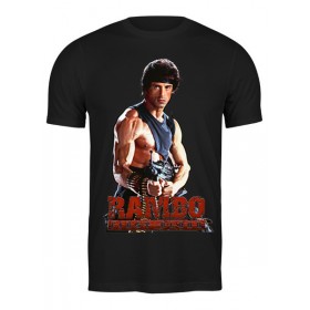 Мужская футболка с принтом Rambo в Курске,  |  | 