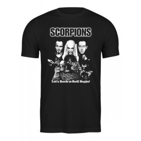 Мужская футболка с принтом Scorpions Band в Курске,  |  | 