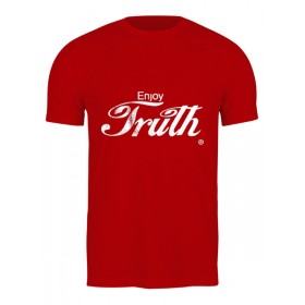 Мужская футболка с принтом Coca Cola Enjoy Truth в Курске,  |  | 