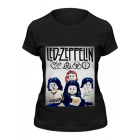 Женская футболка с принтом Led Zeppelin - toys в Курске,  |  | Тематика изображения на принте: 