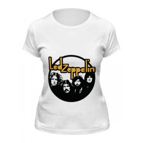 Женская футболка с принтом Led Zeppelin в Курске,  |  | 