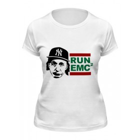 Женская футболка с принтом RUN EMC в Курске,  |  | 