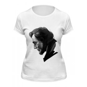 Женская футболка с принтом Авраам Линкольн в Курске,  |  | 