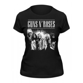 Женская футболка с принтом Guns n roses в Курске,  |  | 