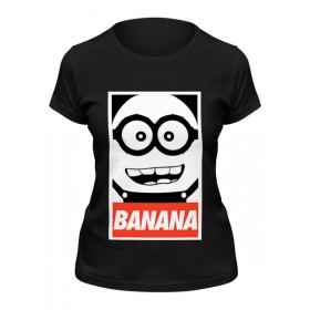 Женская футболка с принтом Banana в Курске,  |  | 