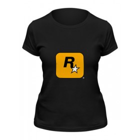 Женская футболка с принтом Rockstar в Курске,  |  | 