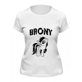 Женская футболка с принтом BRONY Rainbow Dash 2 в Курске,  |  | 