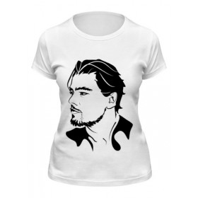 Женская футболка с принтом Леонардо Ди Каприо в Курске,  |  | 