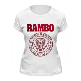 Женская футболка с принтом Rambo в Курске,  |  | 