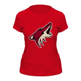 Женская футболка с принтом Arizona Coyotes в Курске,  |  | 