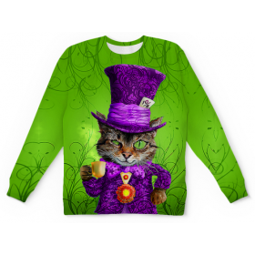 full_print_kids_sweatshirt с принтом Чеширский котик в Курске,  |  | 