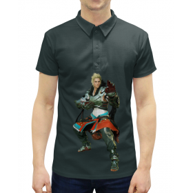 full_print_man_polo с принтом Black Desert в Курске,  |  | Тематика изображения на принте: 