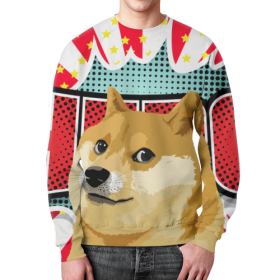 full_print_sweatshirt с принтом DOGE WOW в Курске,  |  | 