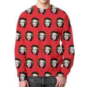 full_print_sweatshirt с принтом Che Guevara- Marilyn Monroe в Курске,  |  | Тематика изображения на принте: 