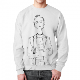 full_print_sweatshirt с принтом We should all be feminists в Курске,  |  | Тематика изображения на принте: 