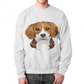 full_print_sweatshirt с принтом Бигль в Курске,  |  | Тематика изображения на принте: 