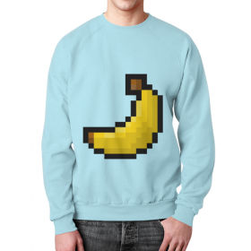 full_print_sweatshirt с принтом Пиксельный банан в Курске,  |  | 