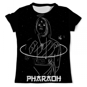 full_print_tee с принтом Pharaoh в Курске, Футболка с нанесением полноцветного изображения по всей поверхности может быть выполнена в двух вариантах - ХЛОПОК и СИНТЕТИКА. | Хлопок - ткань из 100% хлопка высшего качества пенье.  <br>Синтетика - ткань с высоким содержанием синтетического волокна (до 80%).  Материал хорошо тянется, имеет приятную на ощупь фактуру | 