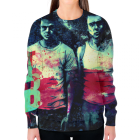 full_print_woman_sweatshirt с принтом Бойцовский Клуб (Fight Club) в Курске,  |  | 