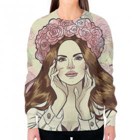 full_print_woman_sweatshirt с принтом Лана Дель Рей в Курске,  |  | 