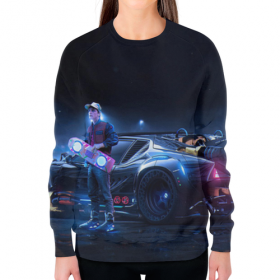 full_print_woman_sweatshirt с принтом Марти Макфлай (Назад в Будущее) в Курске,  |  | 