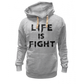 hoodie с принтом Жизнь это борьба в Курске,  |  | Тематика изображения на принте: 