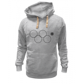 hoodie с принтом Олимпийские кольца в Сочи 2014 в Курске,  |  | Тематика изображения на принте: 