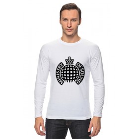 Мужской лонгслив с принтом ministry of sound в Курске, Хлопок |  | 