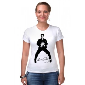 Женская футболка стрэйч с принтом CitySwag Elvis в Курске,  |  | 