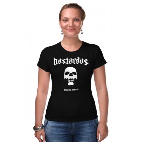 Женская футболка стрэйч с принтом Bastardos в Курске,  |  | Тематика изображения на принте: 