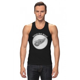 tanktop с принтом Detroit Red Wings в Курске,  |  | Тематика изображения на принте: 