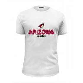 Мужская футболка Premium с принтом Arizona Coyotes в Курске, Белый, черный, серый меланж, голубой: 100% хлопок, плотность 160 гр. Остальные цвета: 92% хлопок, 8% лайкра, плотность 170-180гр. |  | Тематика изображения на принте: 