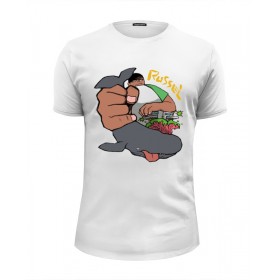 Мужская футболка Premium с принтом Gorillaz Russel в Курске, Белый, черный, серый меланж, голубой: 100% хлопок, плотность 160 гр. Остальные цвета: 92% хлопок, 8% лайкра, плотность 170-180гр. |  | 